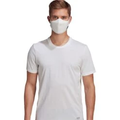 Adidas Mondkapje White 3-pack - M - L -Veel Plezier Buitenshuis 113666 100 03 1