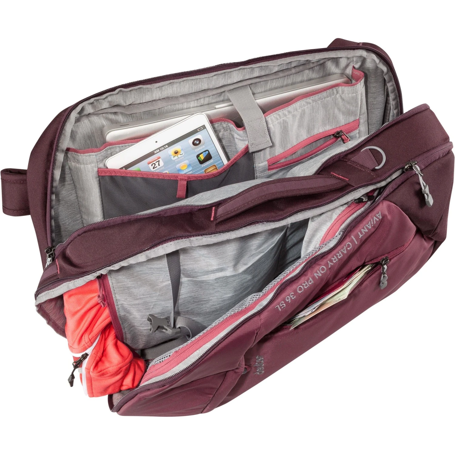 Deuter Aviant Carry On 36 SL Rugzak Dames Maron Aubergine 5 Deuter Aviant Carry On 36 SL Rugzak Dames Maron Aubergine - Afbeelding 3