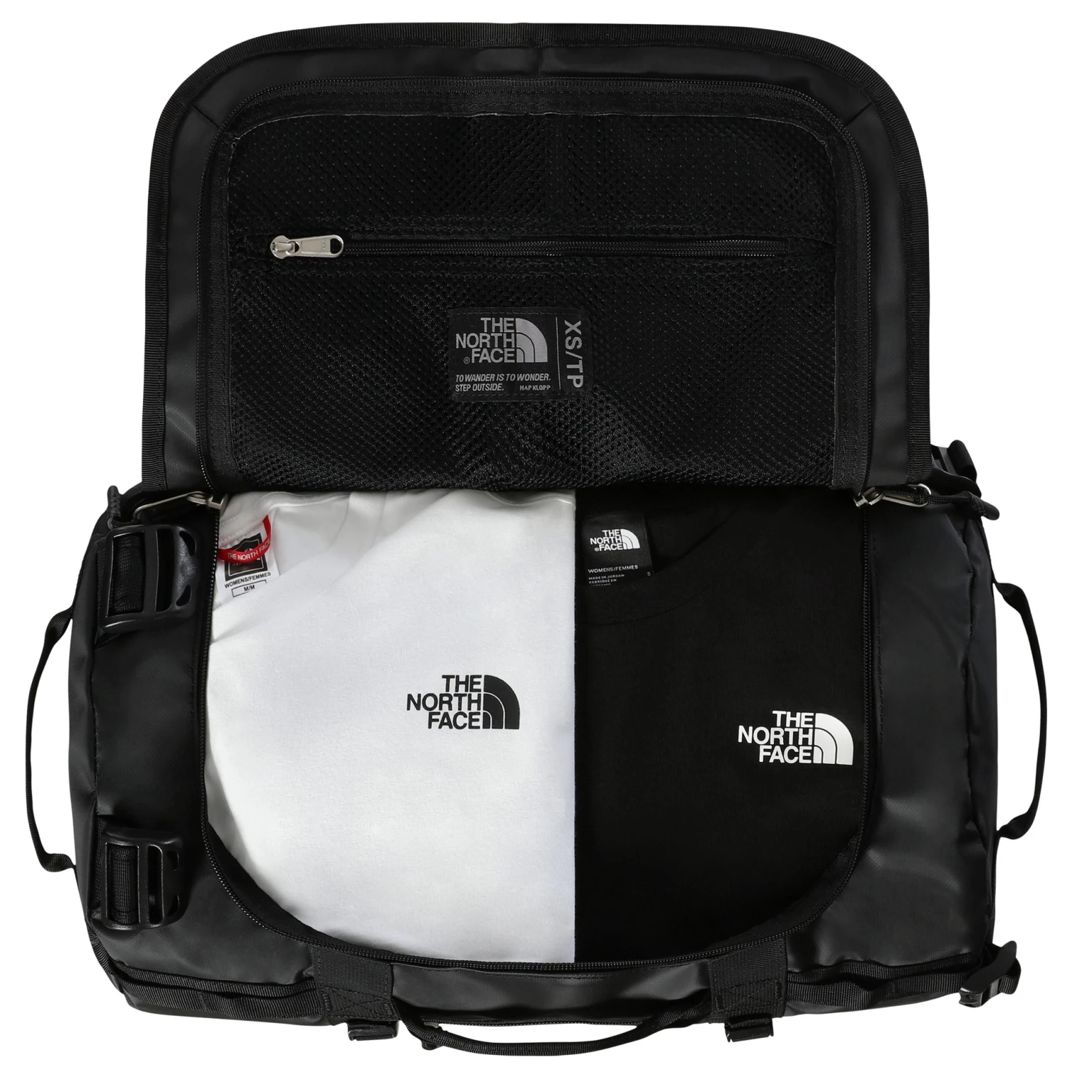 The North FaceBase Camp Duffel XS 31 Liter Reistas Black White 4 The North FaceBase Camp Duffel XS 31 Liter Reistas Black White - Afbeelding 2