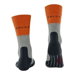 Falke TK2 Wandelsokken Heren Light Grey Orange -Veel Plezier Buitenshuis 122908 500 03