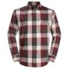 Jack WolfskinFelsenweg Shirt Heren Cordovan Red Checks -Veel Plezier Buitenshuis 123111 600 01