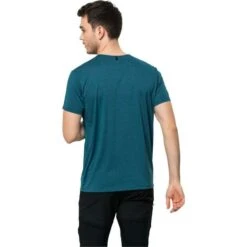 Jack WolfskinPack & Go Shirt Heren Blue Coral -Veel Plezier Buitenshuis 123136 200 03