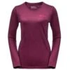 Jack WolfskinSky Thermal Shirt Dames Wild Berry -Veel Plezier Buitenshuis 123139 730 01