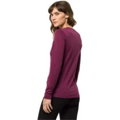 Jack WolfskinSky Thermal Shirt Dames Wild Berry -Veel Plezier Buitenshuis 123139 730 03