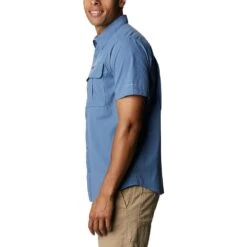 Columbia Newton Ridge Overhemd Heren Bluestone -Veel Plezier Buitenshuis 123235 200 06