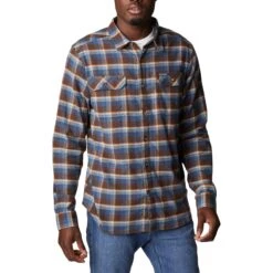 Columbia Flare Gun Stretch Flannel Overhemd Heren Cordovan Shadow