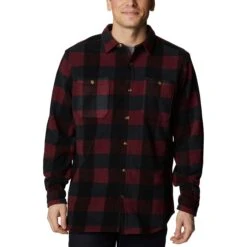 Columbia Flare Gun Fleece Over Shirt Elderberry Mult