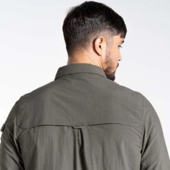Craghoppers NosiLife Adventure II Overhemd Heren Dark Khaki -Veel Plezier Buitenshuis 123459 800 05