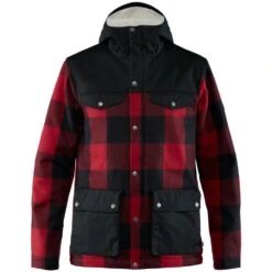 FJÄLLRÄVEN Fjällräven Greenland ReWool Outdoor Jack Heren Red Black