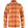 FJÄLLRÄVEN Fjällräven Övik Heavy Flannel Blouse Dames Peach Sand Desert Brown