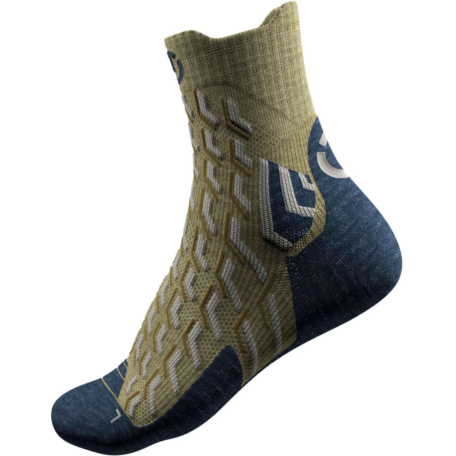 Therm-ic Trekking Cool Crew Wandelsokken Heren Green Navy 4 Therm-ic Trekking Cool Crew Wandelsokken Heren Green Navy - Afbeelding 2