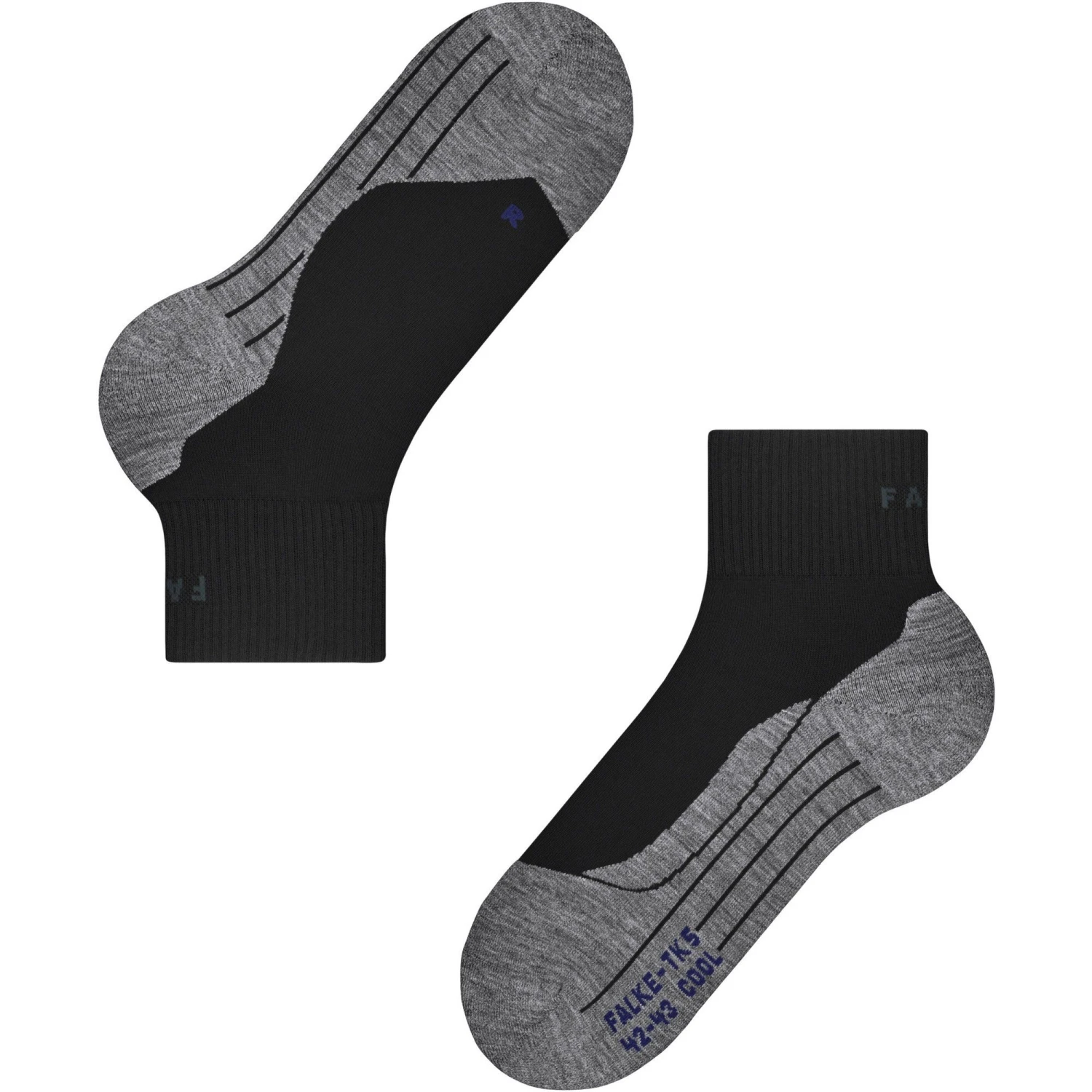 Falke TK5 Cool Short Wandelsokken Heren Black Mix 5 Falke TK5 Cool Short Wandelsokken Heren Black Mix - Afbeelding 3