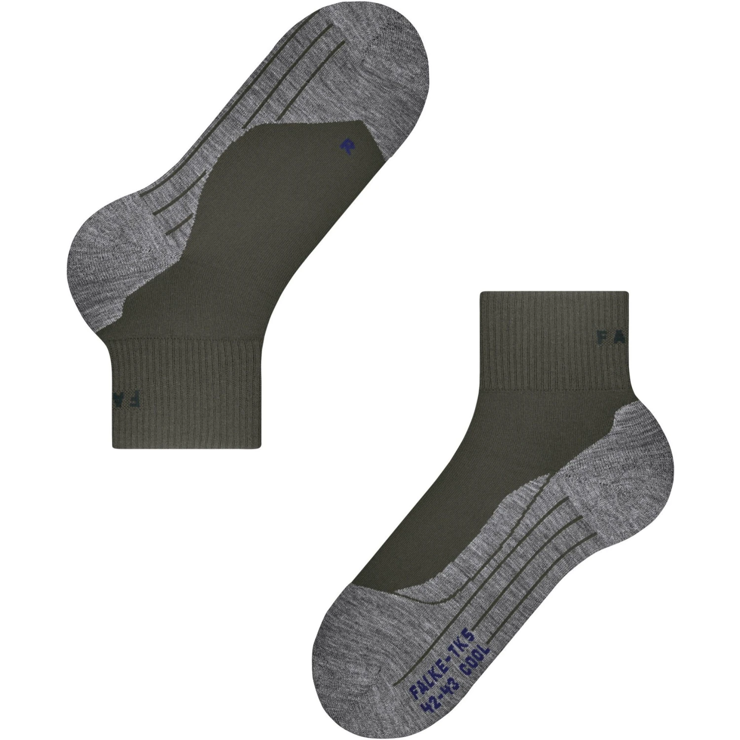 Falke TK5 Cool Short Wandelsokken Heren Military 5 Falke TK5 Cool Short Wandelsokken Heren Military - Afbeelding 3