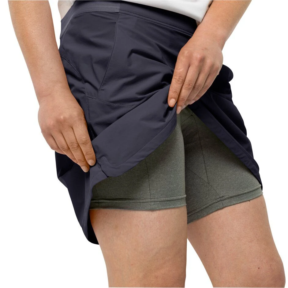 Jack WolfskinHilltop Trail Skort Dames Graphite 6 Jack WolfskinHilltop Trail Skort Dames Graphite - Afbeelding 4