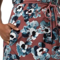 Jack WolfskinTioga Road Flower Jurk Dames Apple Butter 51 -Veel Plezier Buitenshuis 145189 700 03