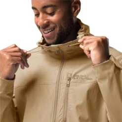 Jack WolfskinDesert Windbreaker Heren Sand Storm -Veel Plezier Buitenshuis 145216 180 05
