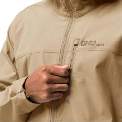 Jack WolfskinDesert Windbreaker Heren Sand Storm -Veel Plezier Buitenshuis 145216 180 06