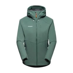 Mammut Ultimate Comfort SO Hooded Softshell Jas Dames Dark Jade