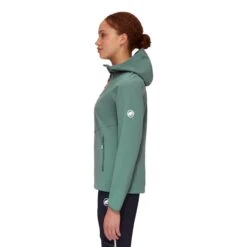 Mammut Ultimate Comfort SO Hooded Softshell Jas Dames Dark Jade 13 Mammut Ultimate Comfort SO Hooded Softshell Jas Dames Dark Jade -Veel Plezier Buitenshuis 146355 300 03 2