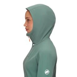 Mammut Ultimate Comfort SO Hooded Softshell Jas Dames Dark Jade 15 Mammut Ultimate Comfort SO Hooded Softshell Jas Dames Dark Jade -Veel Plezier Buitenshuis 146355 300 05 2