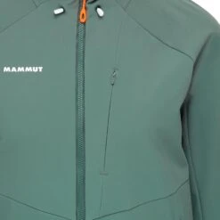 Mammut Ultimate Comfort SO Hooded Softshell Jas Dames Dark Jade 16 Mammut Ultimate Comfort SO Hooded Softshell Jas Dames Dark Jade -Veel Plezier Buitenshuis 146355 300 06 2