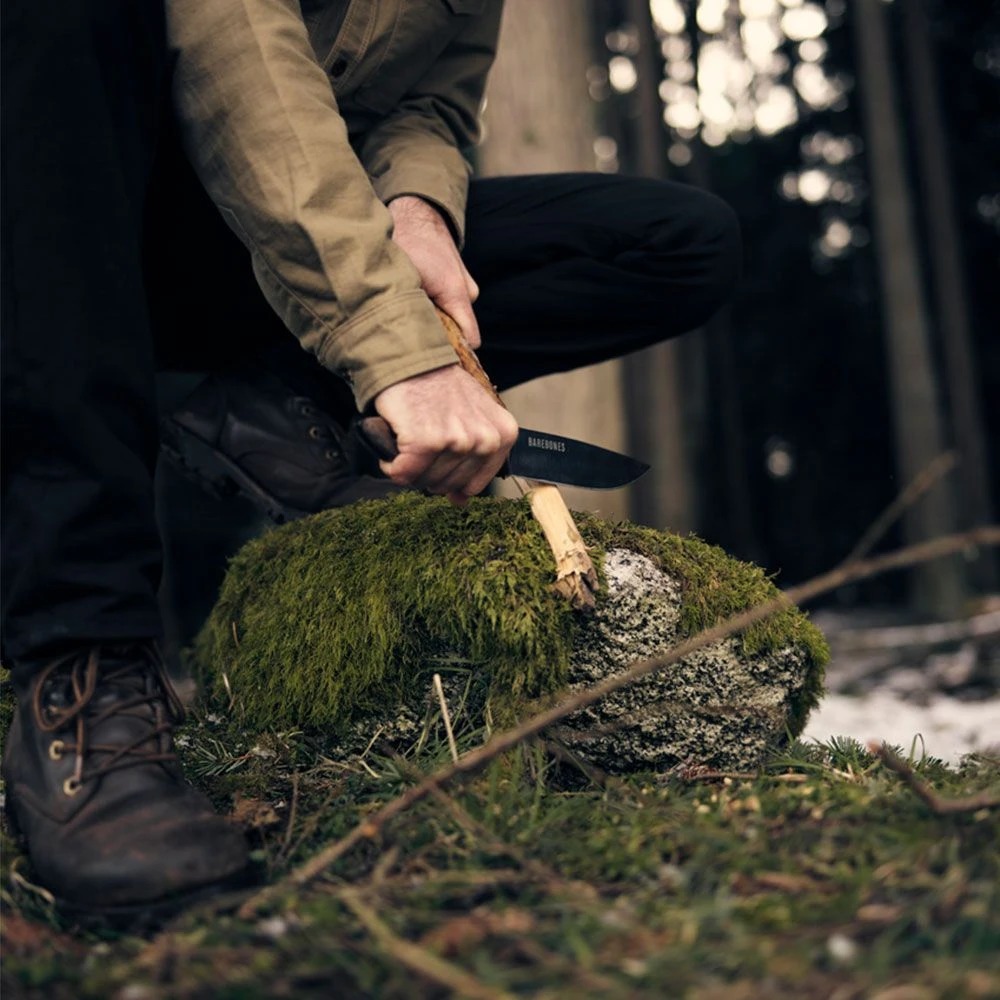 Barebones No.6 Field Mes Met Holster 5 Barebones No.6 Field Mes Met Holster - Afbeelding 3