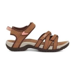 Teva Tirra Leather Sandalen Dames Honey Brown