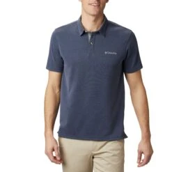 Columbia Nelson Point Polo Heren Collegiate Navy