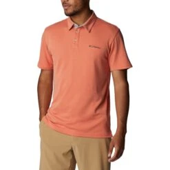 Columbia Nelson Point Polo Heren Desert Orange
