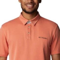 Columbia Nelson Point Polo Heren Desert Orange -Veel Plezier Buitenshuis 149579 470 05