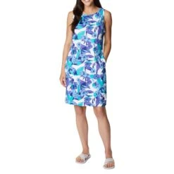 Columbia Chill River Printed Jurk Dames Purple Lotus Popflora