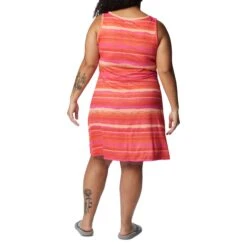 Columbia Chill River Printed Jurk Dames Sunset Orange Horizons Stripe -Veel Plezier Buitenshuis 149603 470 07 1