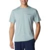 Columbia Tech Trail Graphic Shirt Heren Niagara Heather Palmscape Tonal Graphic -Veel Plezier Buitenshuis 149610 900 01 1