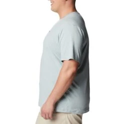 Columbia Tech Trail Graphic Shirt Heren Niagara Heather Palmscape Tonal Graphic -Veel Plezier Buitenshuis 149610 900 08 1