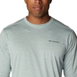 Columbia Alpine Chill Zero Shirt Heren Niagara Heather -Veel Plezier Buitenshuis 149627 900 05
