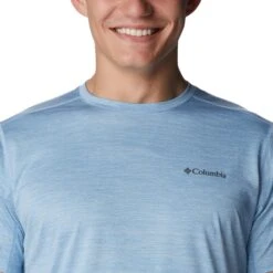 Columbia Alpine Chill Zero Technical Shirt Heren Jet Stream Heather -Veel Plezier Buitenshuis 149630 200 05