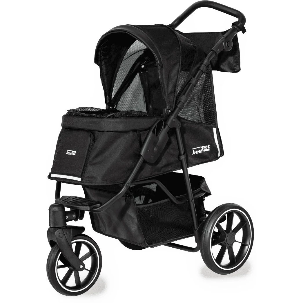 Innopet Premium Cozy Hondenbuggy Zwart 3 Innopet Premium Cozy Hondenbuggy Zwart