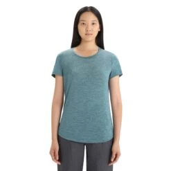 Icebreaker Sphere II Shirt Dames Green Glory Heather -Veel Plezier Buitenshuis 150218 300 03